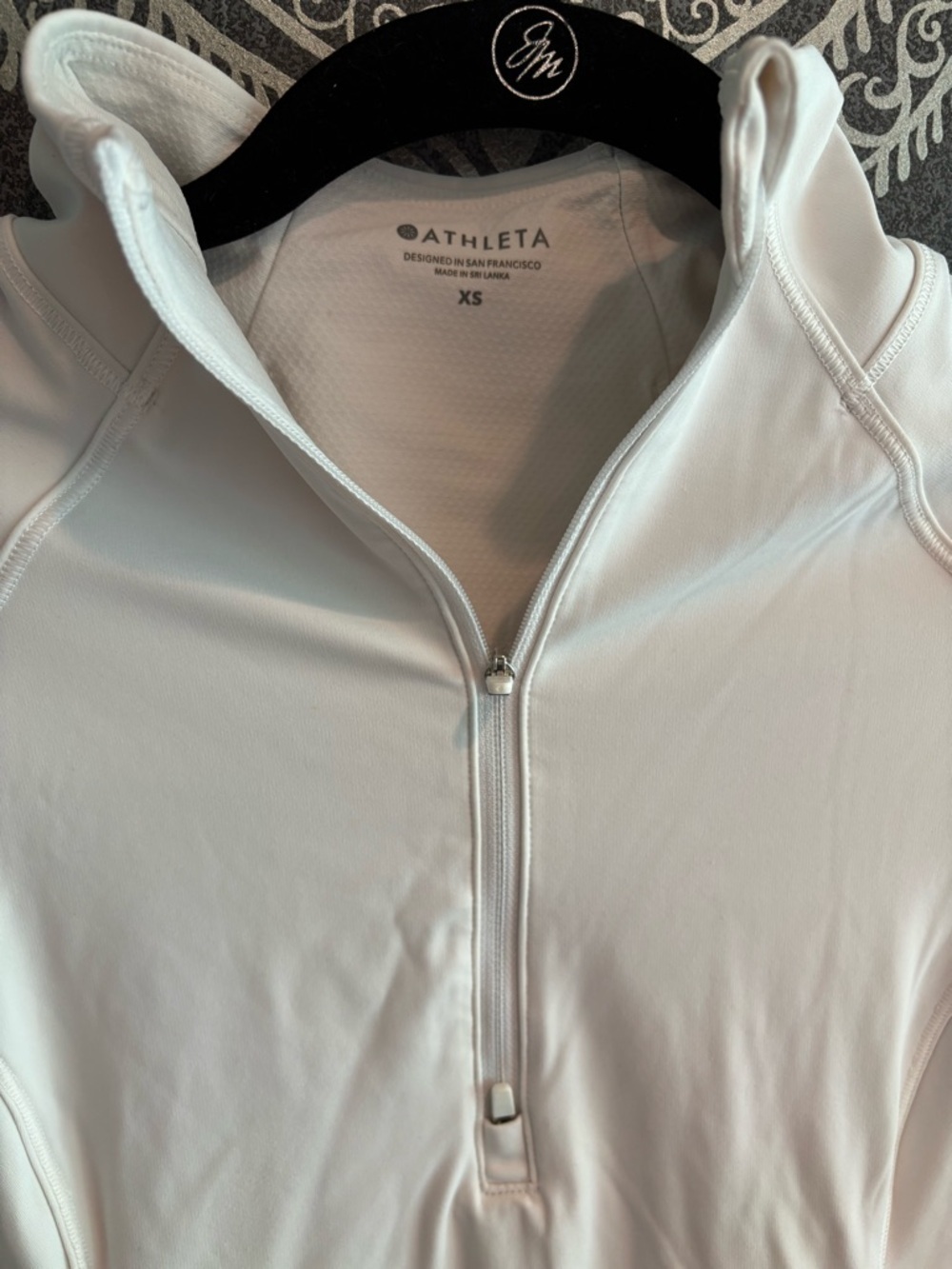 Athleta White Women's Quarter-Zip Performance Top - Picture 2 of 4